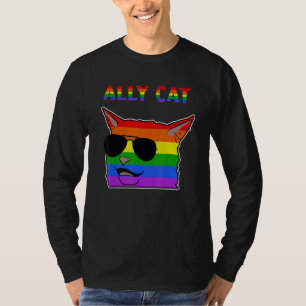 Ally Cat Memes Smudge The Cat Lgbtq T-Shirt