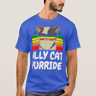 Ally Cat ,Purride Funny Cat Gay Pride s,Ally Cat T-Shirt
