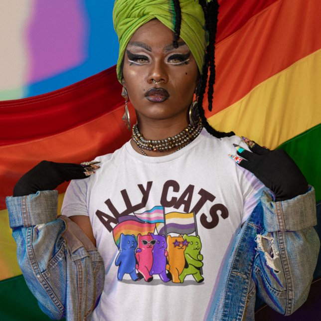 Ally Cats LGBT Equality Support T-Shirt (Creator Uploaded)