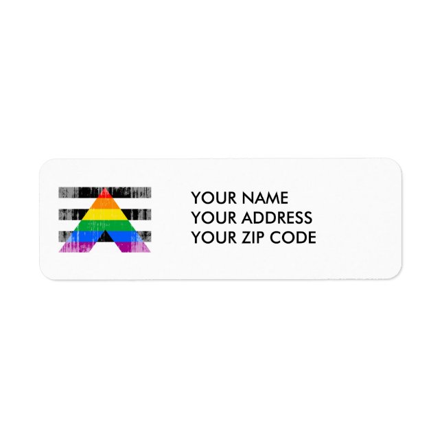 ALLY FLAG DISTRESSED -.png Return Address Label (Front)
