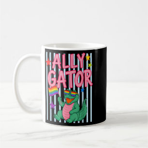 Ally Gator Pride Month Rainbow Flag Gay Lgbt Ally Coffee Mug
