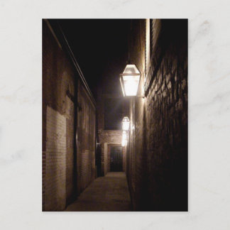 Ally in Natchitoches, Louisiana with Gas Lamps Pos Postcard