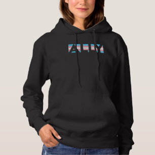 ALLY LGBTQ Transgender Pride Flag Trans Love Vinta Hoodie