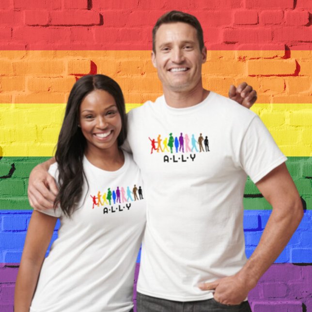 ALLY Mixed Gender Pride LGBTQIA+BIPOC T-Shirt (Creator Uploaded)