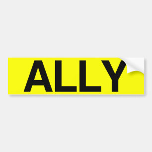 ALLY - .png Bumper Sticker