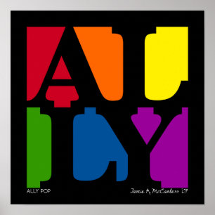ALLY Pop Poster (Black)