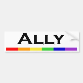 Ally Pride Bumper Sticlker Bumper Sticker