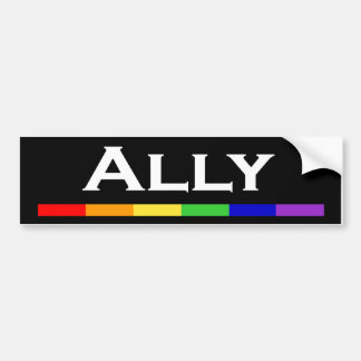 Ally Pride Bumper Sticlker Bumper Sticker