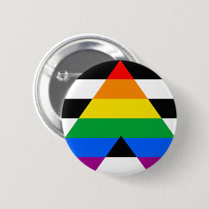 Ally Pride Flag 6 Cm Round Badge