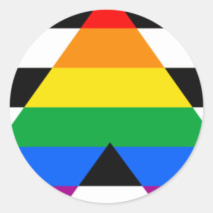 Ally Pride Flag Classic Round Sticker