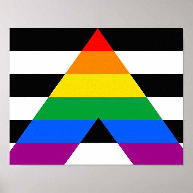 Ally Pride Flag Poster (Front)