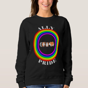 Ally Pride LGBTQ Equality Rainbow Lesbian Gay Tran Sweatshirt