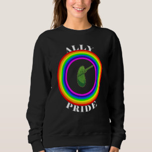 Ally Pride LGBTQ Equality Rainbow Lesbian Gay Tran Sweatshirt