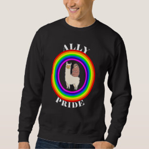 Ally Pride LGBTQ Equality Rainbow Lesbian Gay Tran Sweatshirt