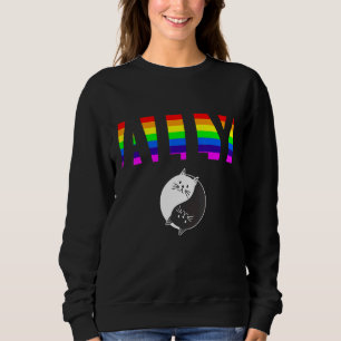 Ally Pride LGBTQ Equality Rainbow Lesbian Gay Tran Sweatshirt