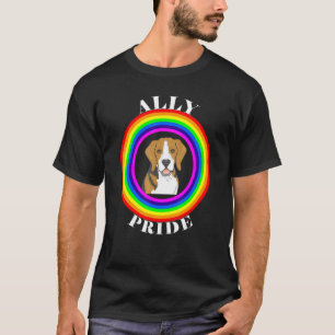 Ally Pride LGBTQ Equality Rainbow Lesbian Gay Tran T-Shirt