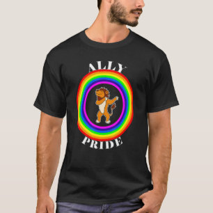 Ally Pride LGBTQ Equality Rainbow Lesbian Gay Tran T-Shirt