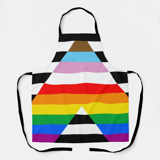 Ally Progress Pride Flag Apron (Front)