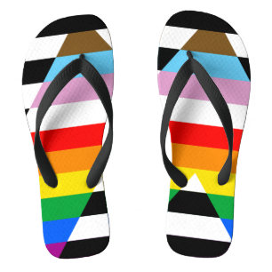 Ally Progress Pride Flag Thongs