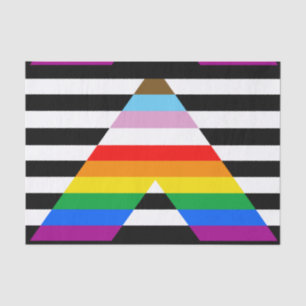 Ally Progress Pride Flag Tissue Paper
