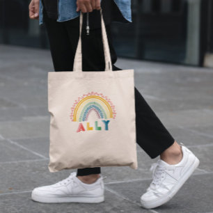 Ally Rainbow Tote Bag