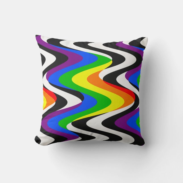 Ally Support Pride Flag Cushion (Front)
