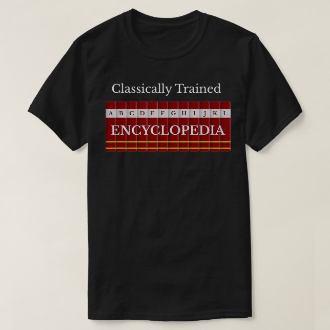 ally Trained Encyclopaedia Original Search Engine  T-Shirt (Design Front)