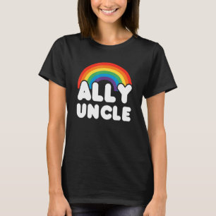 Ally Uncle Lgbt Flag Gay Pride Lgbtq T-Shirt