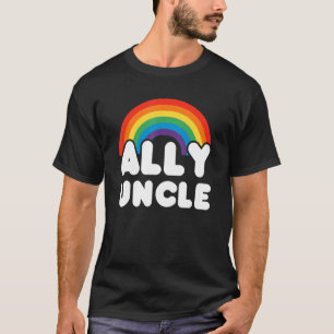 Ally Uncle Lgbt Flag Gay Pride Lgbtq T-Shirt
