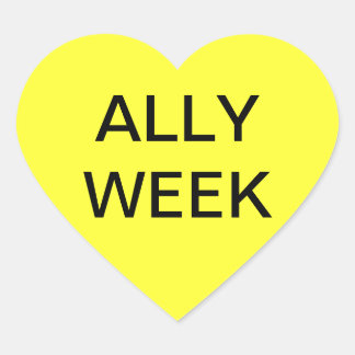 ALLY WEEK HEART STICKER