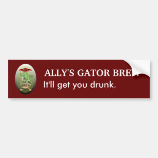 Ally's Gator Brew Bumper Sticker