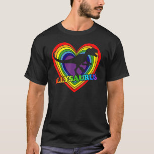 Allysaurus Ally Rex Dinosaure Gay Pride Parade Lgb T-Shirt