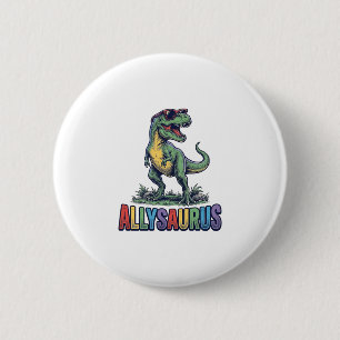 Allysaurus Vintage Dinosaur Sunglasses Shirt Desig 6 Cm Round Badge