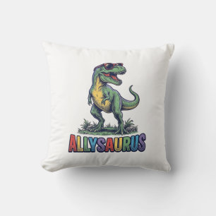 Allysaurus Vintage Dinosaur Sunglasses Shirt Desig Cushion