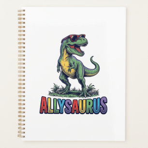 Allysaurus Vintage Dinosaur Sunglasses Shirt Desig Planner