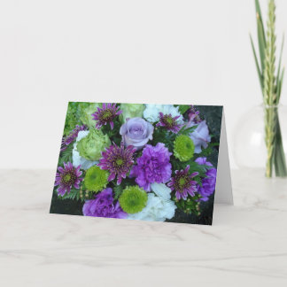 Alma Blooms Purple Bouquet Card