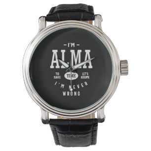 Alma Personalised Name Birthday Watch
