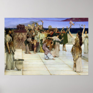 Alma-Tadema  A Dedication to Bacchus Poster