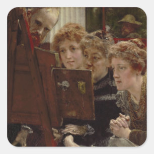 Alma-Tadema A Family Group, 1896 Square Sticker