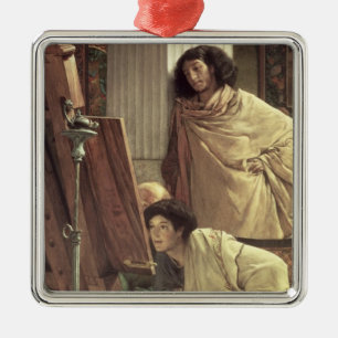 Alma-Tadema A Visit to the Studio, 1873 Metal Ornament