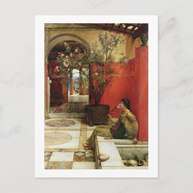 Alma-Tadema | An Oleander, 1882 Postcard (Front)
