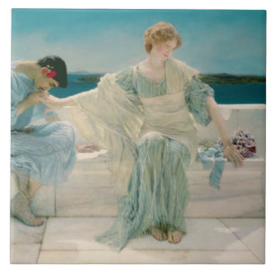 Alma-Tadema Ask me no more, 1906 Ceramic Tile