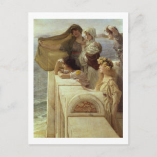 Alma-Tadema At Aphrodite's Cradle, 1908 Postcard