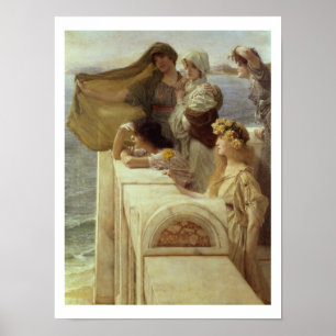 Alma-Tadema   At Aphrodite's Cradle, 1908 Poster