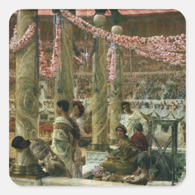 Alma-Tadema | Caracalla and Geta, 1907 Square Sticker (Front)