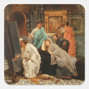 Alma-Tadema   Collector at the Time of Augustus Square Sticker