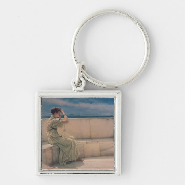 Alma-Tadema | Expectations, 1885 Key Ring (Front)