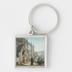 Alma-Tadema Faust and Marguerite, 1857 Key Ring