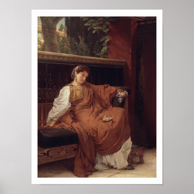 Alma-Tadema | Lesbia Weeping over a Sparrow Poster (Front)