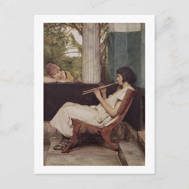Alma-Tadema | Music Hath Charms Postcard (Front)